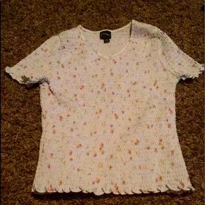 Blue flower shirt from art class/target